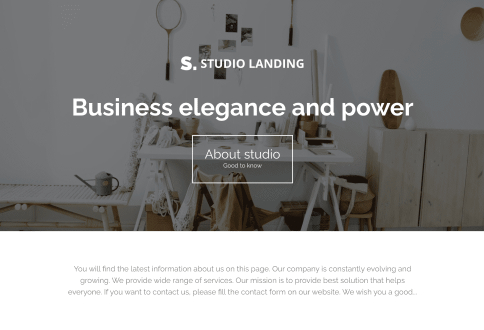 Studio Landing